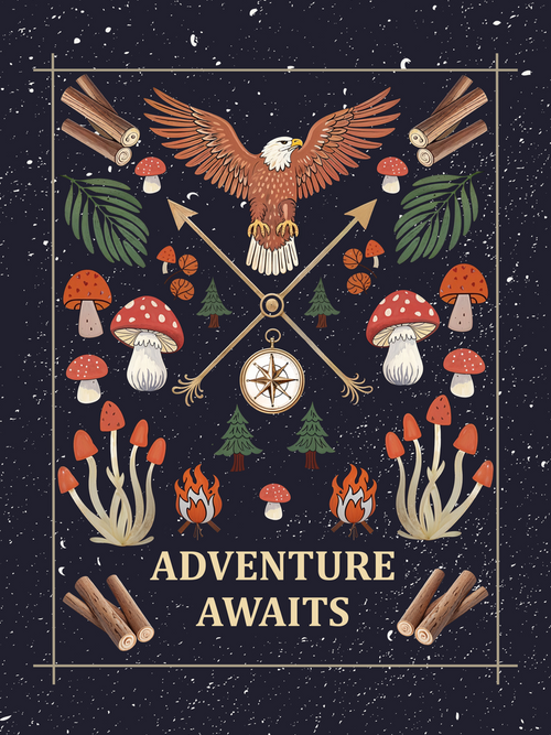 Adventure Awaits - Woven Blanket